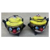 Clown, teapot salt and pepper shakers Japan