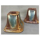 Pottery candleholders