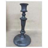 Pewter candlestick holder