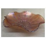 Carnival glass candy dish
