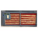 Large patriotic folk cart window