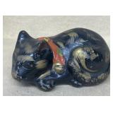 Antique pottery cat
