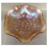 Carnival glass bowl
