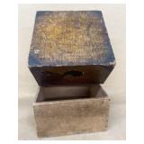 Decorated Wooden box, early