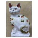 Antique pottery cat