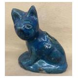Pottery cat vase, Ohio Pottery?
