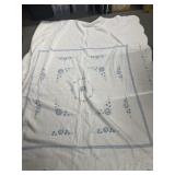 Blue white quilt 8