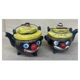 Clown, antique Japan, salt and pepper shakers