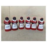 Aunt Jemima, spice bottles plastic