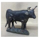 Folkart Carved Bull
