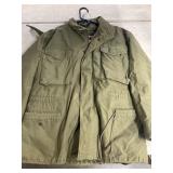 Military green jacket, size medium