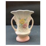 Hull Open Rose double handled vase 120
