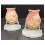Hull magnolia candleholders number 27