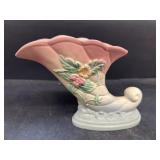 Hull pottery wildflower pattern cornucopia vase 