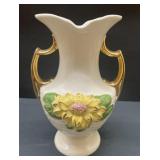 Hull Water Lily Vase, L-11-9 1/2, gloss