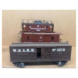 MTH train cars PA 478123, tool car 52 and car 1270