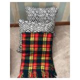 Pillows and throw cover