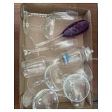 Martini glasses and mixer