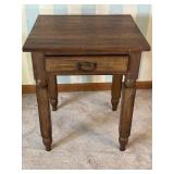 One drawer antique table