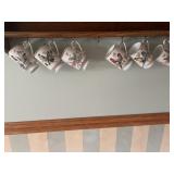 Royal Crown bird hand-painted glasses