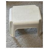 Plastic footstool