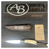 Arno Bernard thin and feather knife, black wood