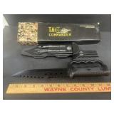 Tactical commander knife with compass