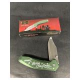 Frost cutlery, merry Christmas, folding knife