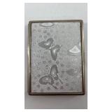 Butterfly pattern cigarette case