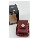 ZIPPO Leather Pouch in box