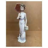 Lladro 7617 Garden classic girl with puppy dog