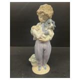 Lladro my buddy boy with dog 7609