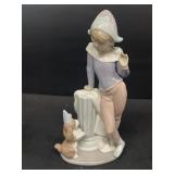 Lladro tuesday's child boy with dog 6013