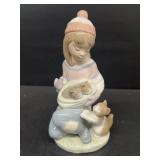 Lladro Friday's child girl with kittens, 6020