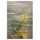 Doris Turnbaugh painting a flowers 16 1/2' x 25