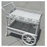 Wicker tea cart (Kept Inside)