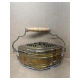Colonial Village, brass foot warmer