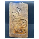 Animal wood carving