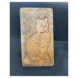 Cat wood carving