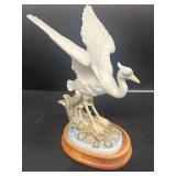 White heron figure