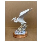 White heron figure