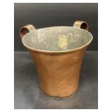 Double handled copper/ metal bucket