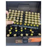 Shotgun shell plastic case w/ammo-NO SHIPPING