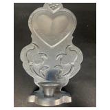 Cast aluminum candle holder mount