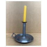 Pewter candle holder