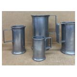 Denmark pewter mugs