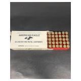 American Eagle 45 caliber, pistol ammunition box