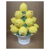 Italy, handmade lemon basket does have chips s