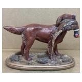 Dog with pheasant and mouth statue-NO SHIPPING