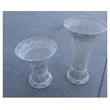 Wicker plant stands